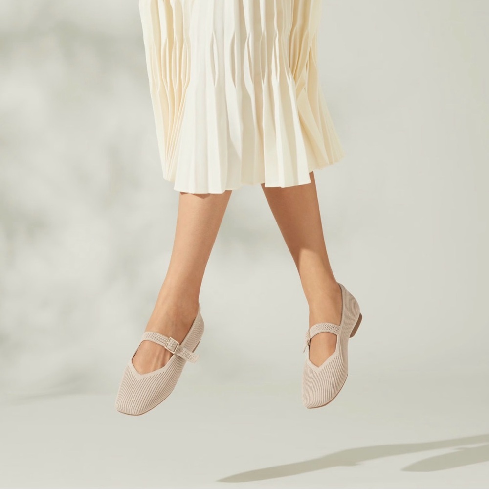 VIVALA Beige Mary Jane Flats - Picture 12 of 12